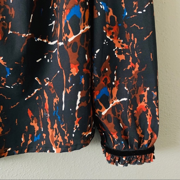 Maison Scotch Punk Radar Graphic Blouse P - Picture 5 of 6